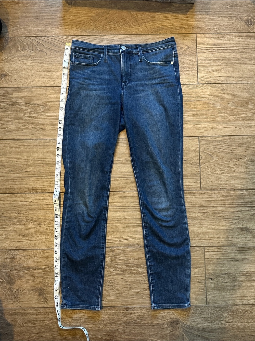 Athleta Sculptek Women’s Dark Blue Stretch Skinny Jeans -8
